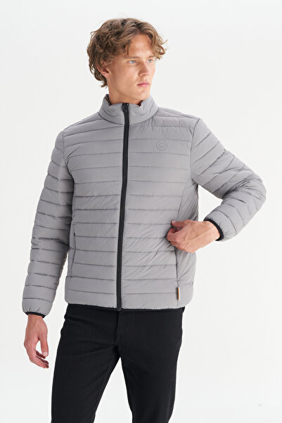 WRANGLER Regular Fit Normal Cut Stand Collar Puffer Jacket with Pockets