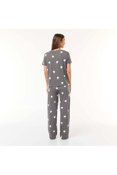 KIABI T-shirt + trousers pyjama set - 2 pieces GREY