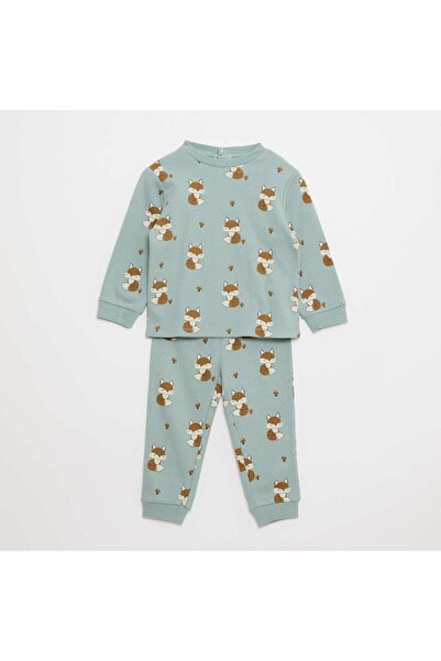 KIABI طقم بيجاما جيرسي باللون الأزرق