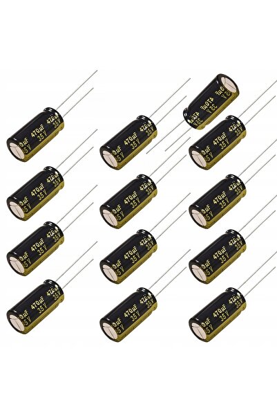 Rosfix Condensator Electrolitic Low ESR 470uF 35V | Set 10 Buc | 10x17mm 5mm
