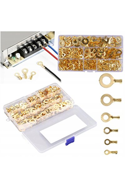Rosfix M3–M10 Eyelet Connector Set 450 Pcs | Brass | High Conductivity