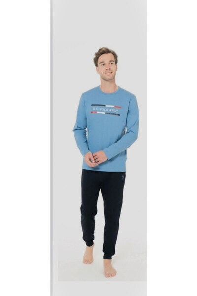 U.S. Polo Assn. Ανδρικό χειμερινό μακρυμάνικο κοστούμι πιτζάμα 18951