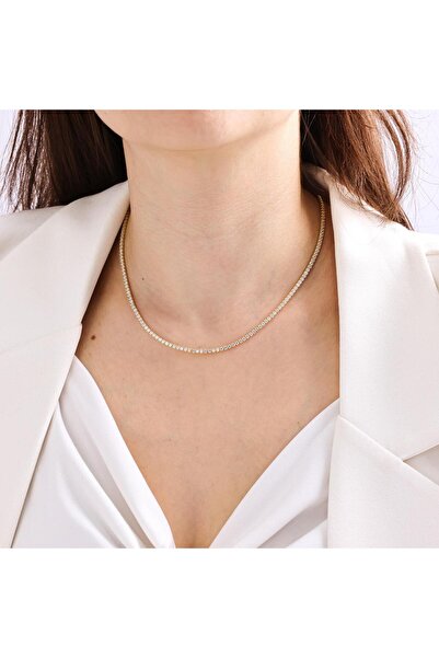 İncikcincik 2 mm Su Yolu Kolye - 925 Ayar Gümüş