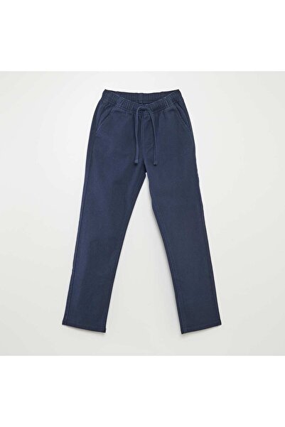 KIABI Plain regular-fit trousers blue