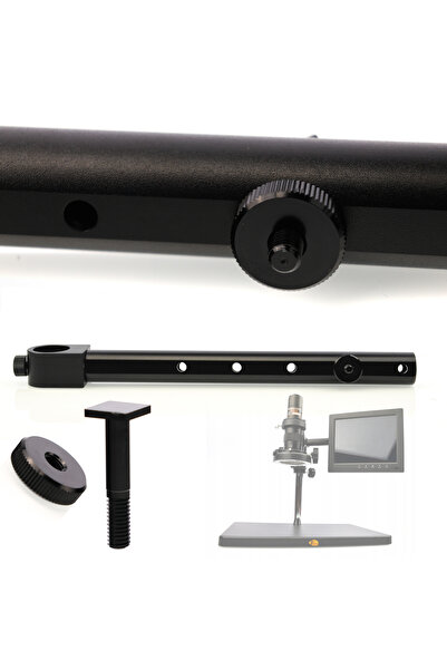 Rosfix Suport Afișaj Microscop Digital 280mm | Montaj Pe Filar, Reglaj 360°