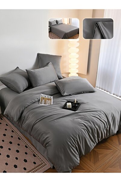 CHIRASO CHIRASO Bedding, Satin with Silk Look, Classic Sheet 230x240cm Duvet Cover 200x230 4 Pillowcases