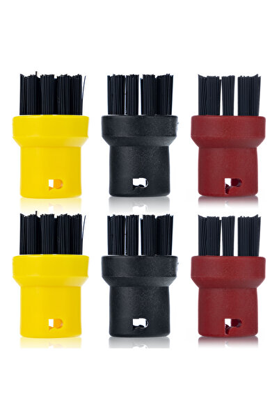 Rosfix Set Perii Rotunde Abur 6 Buc | Compatibil cu Aparat Abur Kärcher SC