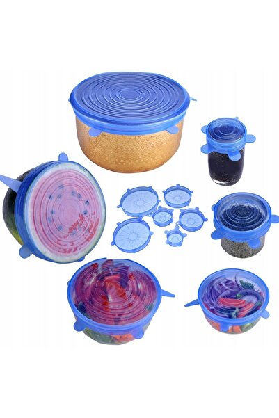 Rosfix Universal Silicone Lids Set 6 Pieces | Reusable, Flexible, Ø6–19 cm