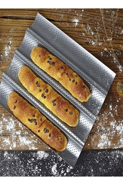 Yelajoy Nonstick Perforated Baguette Mold for Baking 4 Loaves