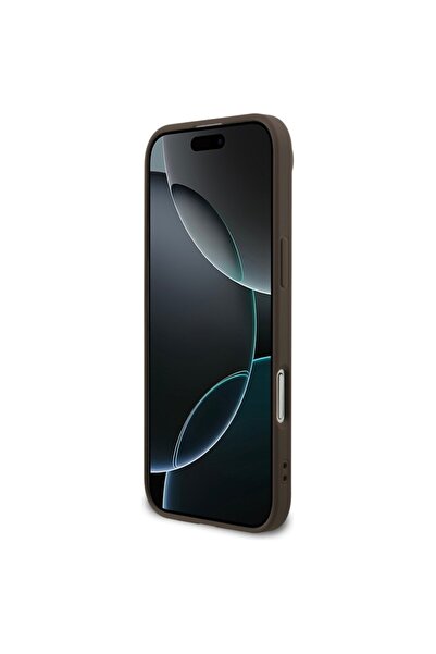 Guess Θήκη για iPhone 17 Air, Σκληρή θήκη 4G με μεγάλο λογότυπο, Λεπτή προστασία, Συμβατή, Καφέ