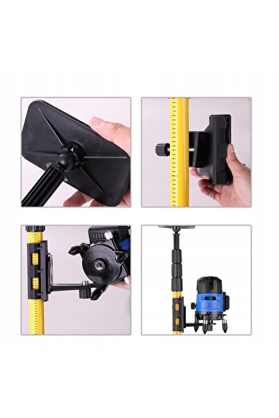 Rosfix Stativ Telescopic 405cm Aluminiu | Filet 1/4" + Husă + Platformă