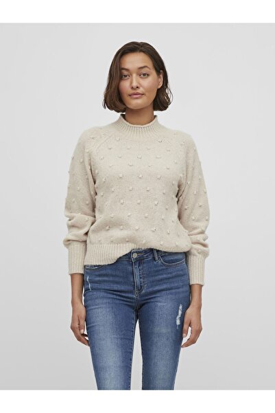 VILA Strickpullover Detailreicher
