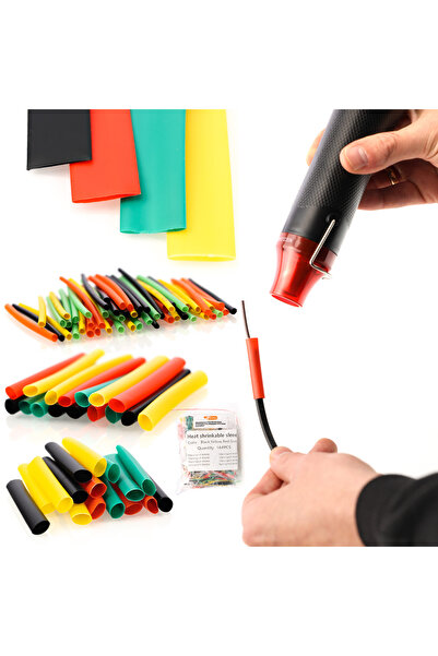 Rosfix Heat Shrink Tubing Set 164 Pcs | Polyolefin 2:1 Ø1–14mm