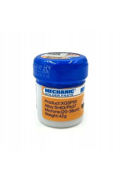 Rosfix Pastă de Lipit XG-50 35g | Aliaj Sn63/Pb37 | Topire la 183°C