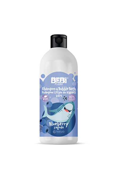 Barwa Cosmetics Sampon si spuma de baie, cu coacaze, 2 in 1 pentru copii, Bar...