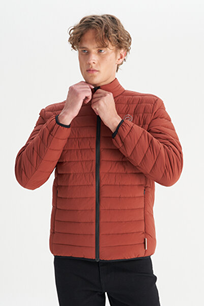 WRANGLER Regular Fit Normal Cut Stand Collar Puffer Jacket with Pockets