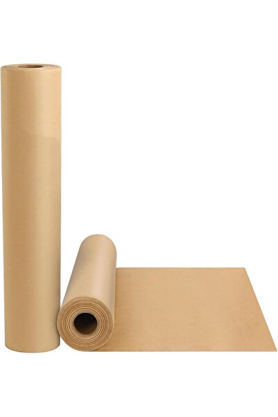 SKY TOUCH لفة ورق كرافت SKY-TOUCH (44 سم × 30 متر) 80 جرامًا للمتر المربع، لفة ورق تغليف، ورق تغليف هدايا من ورق الكرافت