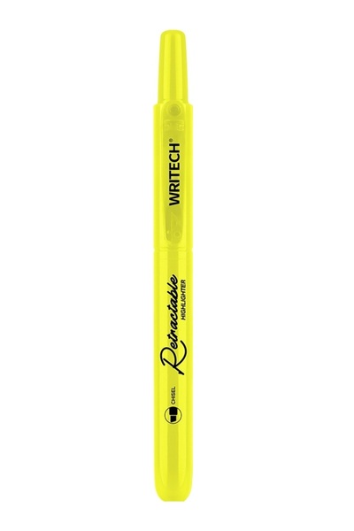 Writech Textmarker retractabil Neon galben