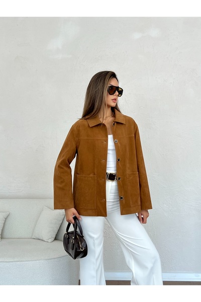 Nesil قميص نسائي مبطن يوميًا بأزرار مخملية