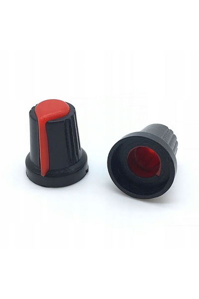 Rosfix Set 2x Butoane Potențiometru 6mm | 15x17mm | Plastic Rezistent