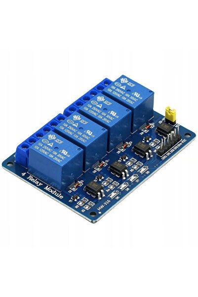 Rosfix Modul Releu 4 Canale 5V | Izolație Optică, 10A, Compatibil Arduino