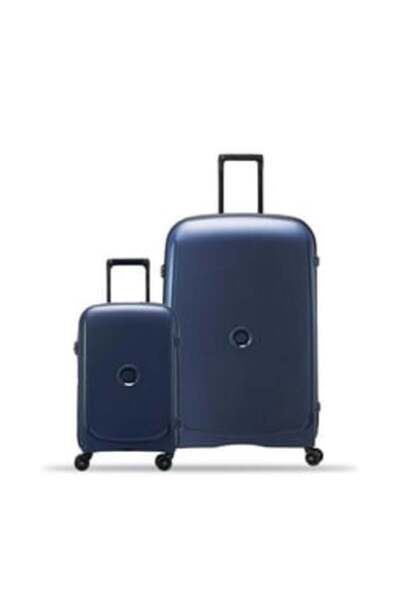 Delsey Belmont Plus Non-Expandable 4 Wheel Hard Trolley Set, 2 pcs, Blue