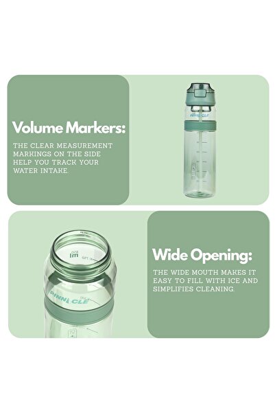 Winsor Pinnacle Quench Hydration Bottle (850ML,Green)