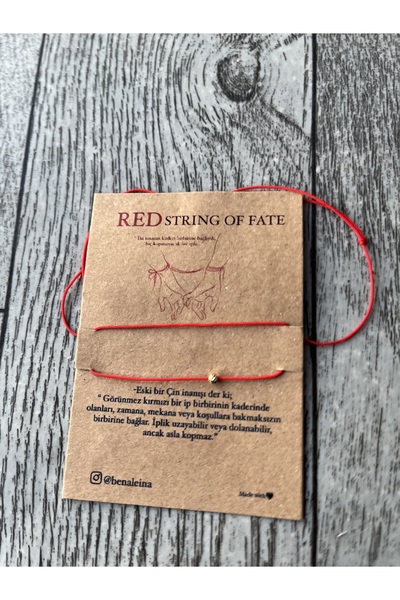 Ben Aleina Red String Of Fate (Kaderin Kırmızı İpi) Sevgili Bilekliği