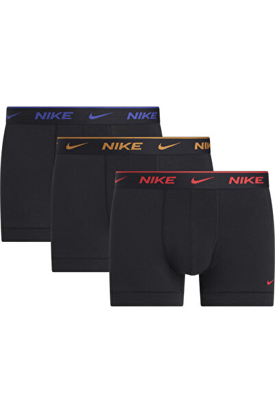 Nike Men's Brand Logo Elastic Band Red-Orange-Blue Boxer Suitable for Daily Use 0000Ke