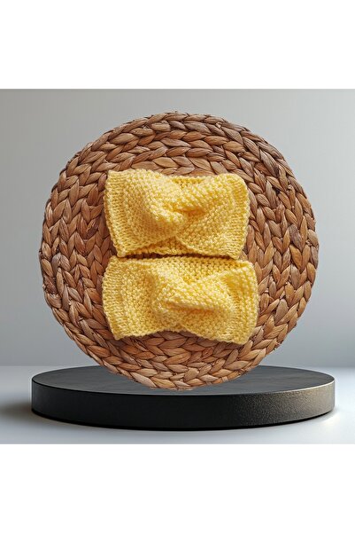 Panowill Design Mother Baby Girl Hand Knitted Hair Bandana Set Mother Baby Combination