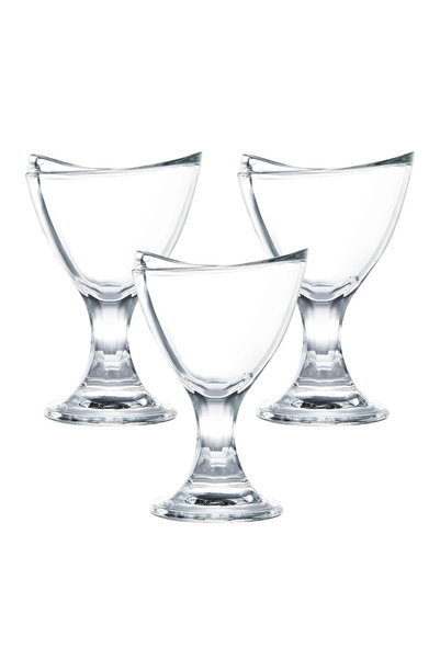 OCEAN By Styli طقم أكواب آيس كريم ديلايت من 3 قطع، 6.75 أونصة