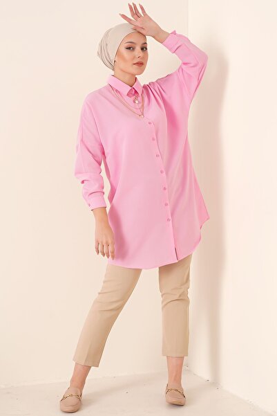 Hiccup Bdart Buttoned Long Poplin Shirt