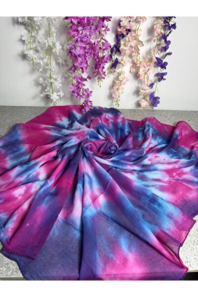 Sobe Hediyelik Batik Desenli Renkli Tülbent Yazma – 100x100 cm Günlük ve Çeyi...