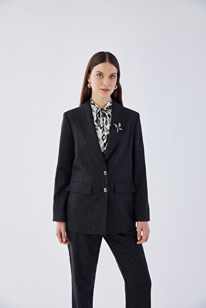 IDYL YAKA BROŞLU BLAZER TAKIM