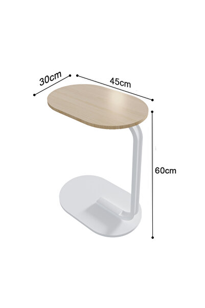 VariFurnx 4pcs 45*30*60cm C-Shaped Coffee Table Sofa Side Table End Table Small Coffee Table Couch Table