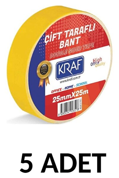 KRAF 5 komada trake 25 mm x 25 metara Dvostrano
