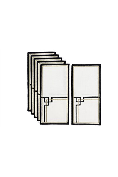 Mikasa Moor Giselle 6-Piece Cutlery Set Fork Spoon Knife Napkin 15X25Cm