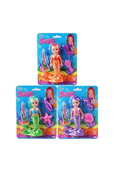 Genel Markalar Art 7025 Kartela Kçk Deniz Kizi Bertha Bebek -Kzl Lab