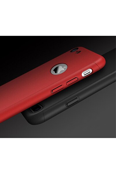 Apple Husa iPhone 7 Premium Full Cover 360 Rosu + Folie Cadou