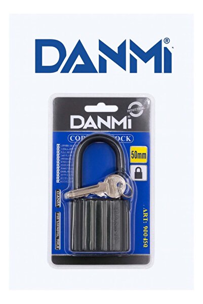 DANMI 50 mm Security Lock – Industrial Copper Core Lock with 3 Metal Keys