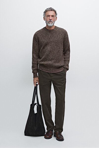 Massimo Dutti Fitilli kadife jogger pantolon