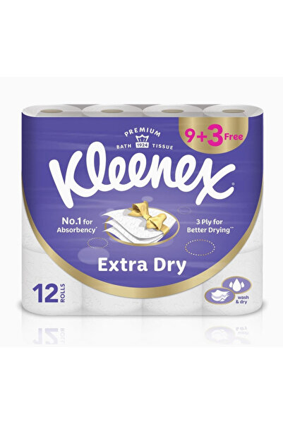 Kleenex Kleenex Extra Dry 3-Ply Bathroom Tissue 160 Tissues * 12 Rolls
