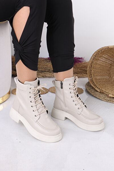 Weynes Γυναικείες μπότες με μακριά σόλα σε μπεζ χρώμα WSB1130