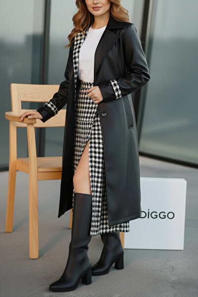 DİGGO Γυναικείες μπότες με φερμουάρ κάτω από το γόνατο