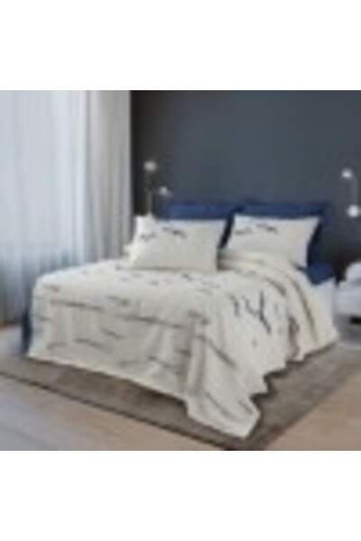 Cotton Box Thin bedspread 1 person 160 x 230 cm, Cotton Box, Larum Dark Blue