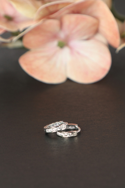 HECHAM GÜMÜŞ Gümüş Halka Küpe 925 Ayar