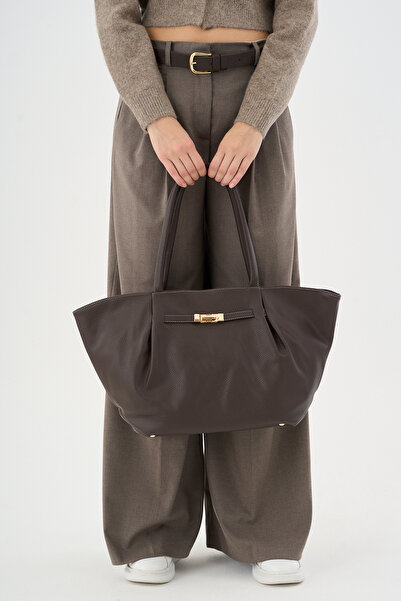 Çantacımstore Women's Regular Tote Bag Brown