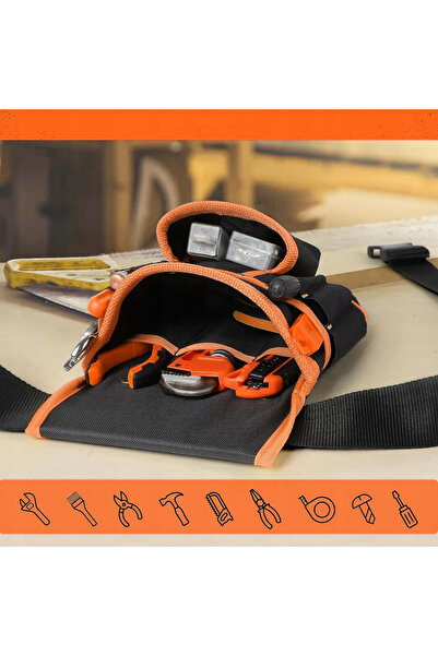 zola Centura scule cu 22 buzunare, suport ciocan, ajustabila 67-136 cm, material textil