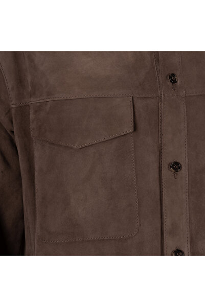 Desa Erkek Kahve Süet Gömlek