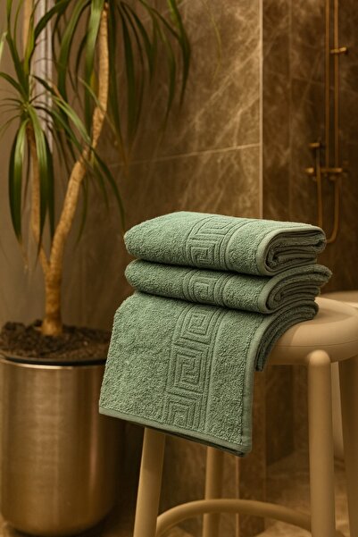 HORECA PAPATYA Set 3 prosoape cu model grecesc 50x90